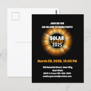 Getuige van de gedeeltelijke Zonsverduistering 3/2 Briefkaart