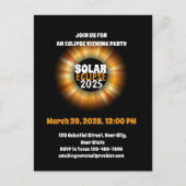 Getuige van de gedeeltelijke Zonsverduistering 3/2 Briefkaart (Voorkant)