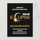 Getuige van de gedeeltelijke Zonsverduistering 3/2 Briefkaart (Voorkant)