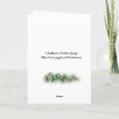 Getuige van de Schoonheid van de Natuur Kaart (Achterkant)