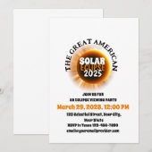 Getuige van de totale zonsverduistering 3/29/2025  kaart (Voorkant / Achterkant)