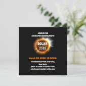 Getuige van de totale zonsverduistering 3/29/2025  kaart (Staand voorkant)