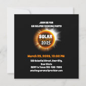 Getuige van de totale zonsverduistering 3/29/2025  kaart (Voorkant)