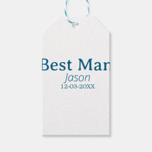 getuige vrijgezellenfeest voeg naam toe modern sim cadeaulabel