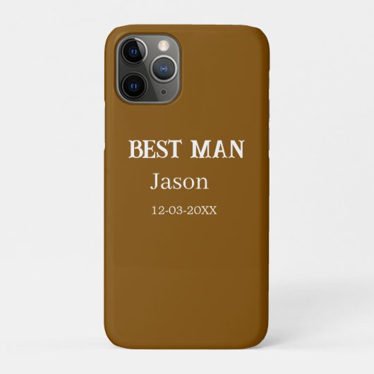 getuige vrijgezellenfeest voeg naam toe modern sim Case-Mate iPhone case (Achterkant)
