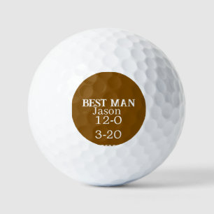 getuige vrijgezellenfeest voeg naam toe modern sim golfballen