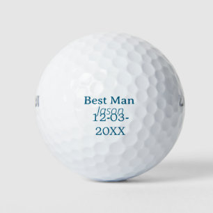 getuige vrijgezellenfeest voeg naam toe modern sim golfballen