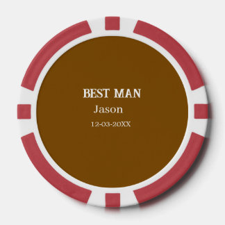 getuige vrijgezellenfeest voeg naam toe modern sim poker chips