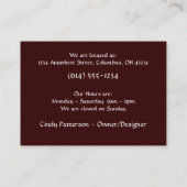 Getuige Wachten door de Visitekaartjes van Deur Fa (Achterkant)