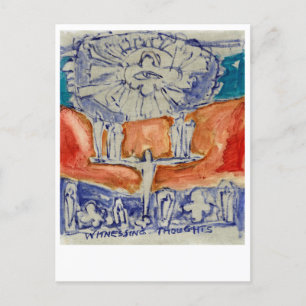 Getuige zijn van gedachten. Eckhart Tolle. Briefkaart