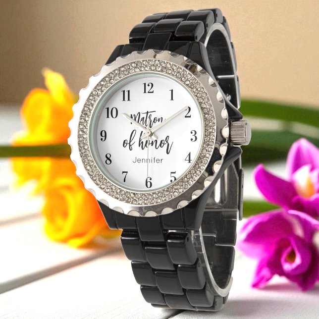 Getuige zwart wit bruiloft horloge (Creator heeft geüpload)