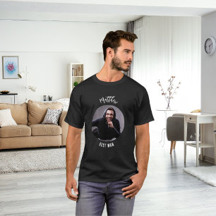 Getuige zwart-wit foto vrijgezellenfeest t-shirt