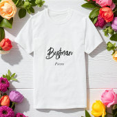 Getuige Zwart Wit Huwelijk Bruidsjonkers T-shirt