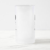 Getuige zwarte strikdas matglas bierpul (Center)