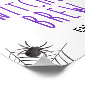 Getuigen Brew Halloween Party Drink Sign Poster (Hoek)