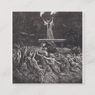 Getuigen dansen op de Sabbat Vierkante Visitekaartje