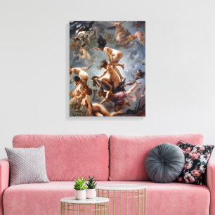 Getuigen die naar hun Sabbat gaan   Falero   Canvas Afdruk