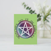 "Getuigen doen het in cirkels" schattig ontwerp va Briefkaart (Staand voorkant)