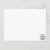 "Getuigen doen het in cirkels" schattig ontwerp va Briefkaart (Achterkant)