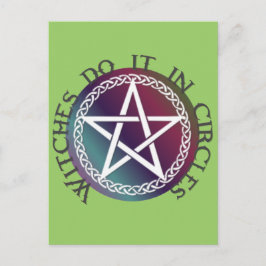 "Getuigen doen het in cirkels" schattig ontwerp va Briefkaart