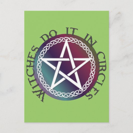 "Getuigen doen het in cirkels" schattig ontwerp va Briefkaart (Voorkant)