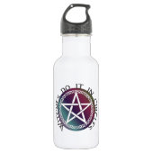 "Getuigen doen het in cirkels" schattig ontwerp va Waterfles (Voorkant)