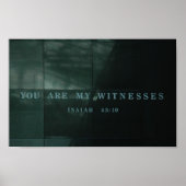 Getuigen Isaiah 43.10 Holocaust Museum Poster (Voorkant)