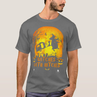 Getuigen met Hitches Funny Halloween Camping Gifts T-shirt