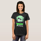 Getuigen met Hitches Halloween Broom Stick T-shirt (Voorkant volledig)