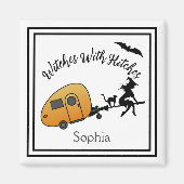 Getuigen met Hitches Halloween Camper Magneet (Voorkant)