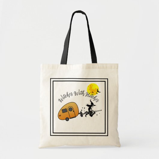 Getuigen met Hitches Halloween Camper Tote Bag (Voorkant)