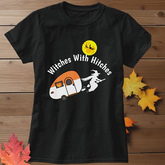 Getuigen met Hitches Halloween Silhouette Camper T-shirt