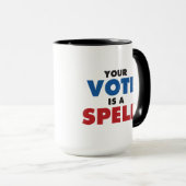 Getuigen stemmen! Uw stem is een Mok van de Spell (Voorkant rechts)