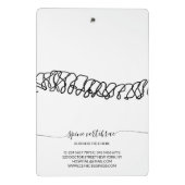 Getuigenis orthopedische chiropractie mini klembord (Achterkant)
