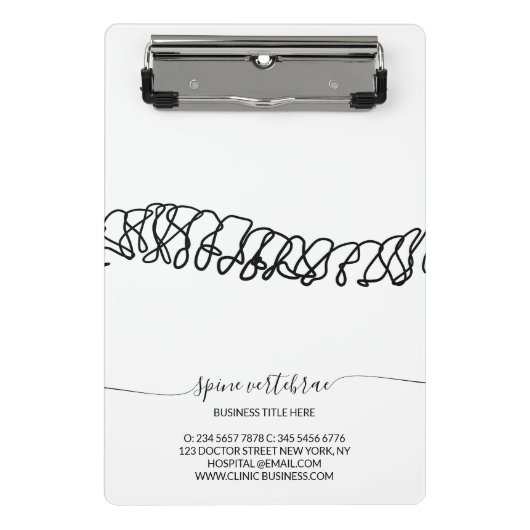 Getuigenis orthopedische chiropractie mini klembord (Voorkant)