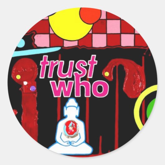 "Getuigenis" Ronde Sticker (Voorkant)