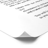 Getuigenis tempo setter leven aanmoediging gedicht poster (Hoek)