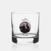 Getuigenisfoto vrijgezellenfeest whisky glas (Achterkant)