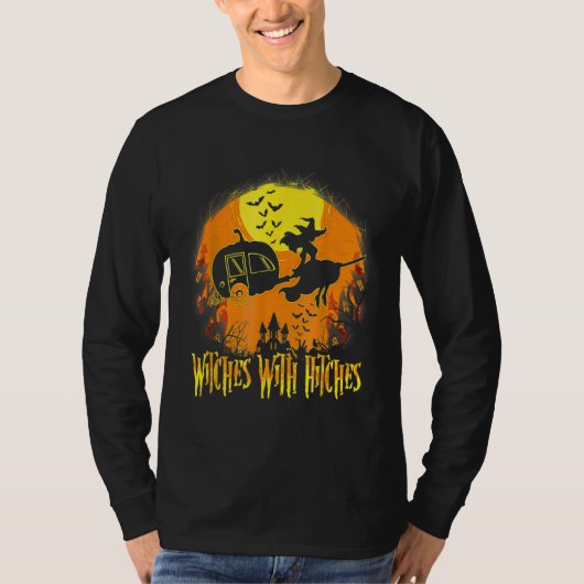 Getuigenissen met Hitches Happy Halloween T-shirt (Voorkant)