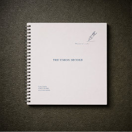 Getuigenissenboek voor een minimalistische huwelij notitieboek