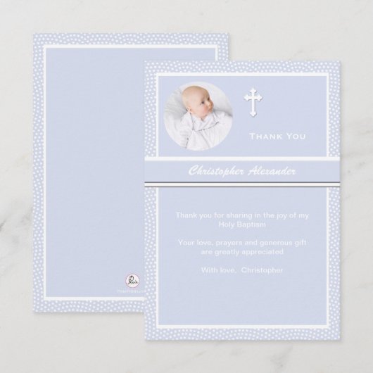 Getuigreerde persoonlijke foto bedankt (Voorkant / Achterkant)