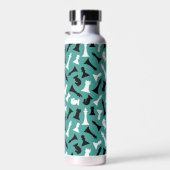 Getukte schaakstukken met kopervacuüm waterfles (Rechts)