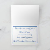 Getwins Hearts Wedding of Verloving Kaart (Binnen)