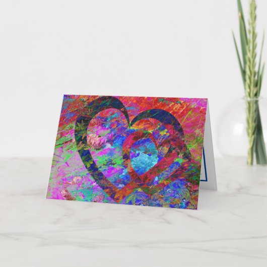 Getwins Hearts Wedding of Verloving Kaart (Voorkant)