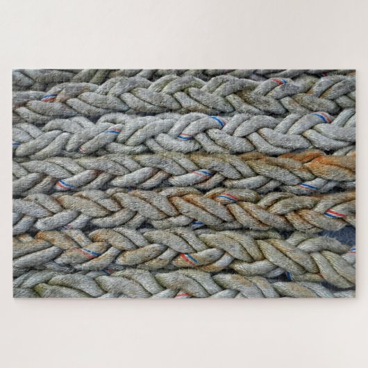 Getwiste getijden Zeevaart touw legpuzzel (Horizontaal)