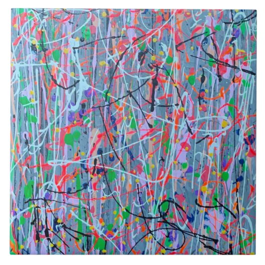 Getwiste zuster 6 x 6 keramische tapijtegel tegeltje (Voorkant)