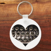 Getypt hart sleutelhanger (Voorkant)