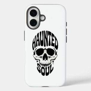 Getypte Bezeten Ziel Schedel iPhone 16 Hoesje