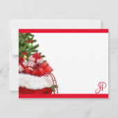 Getypte Monogram Kerst Sjabloon Persoonlijk (Achterkant)