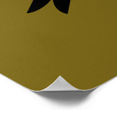 Getypte monogram liefde poster (Hoek)